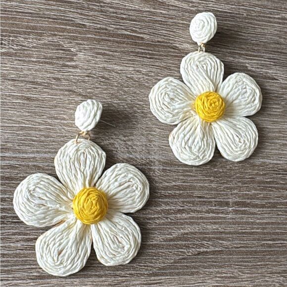 Bohemian flower earrings A537 - Picture 2 of 4